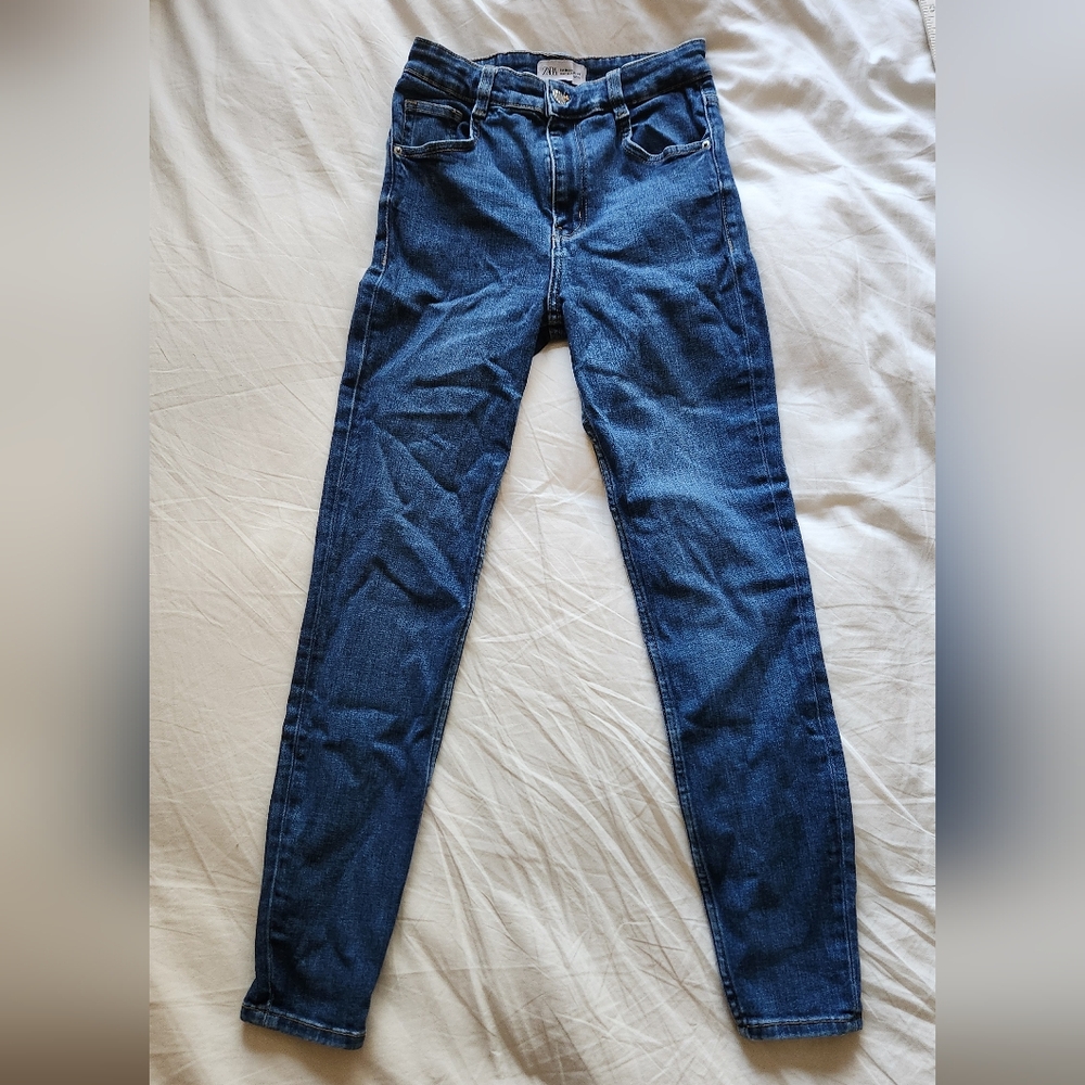 Zara Blue Skinny Jeans